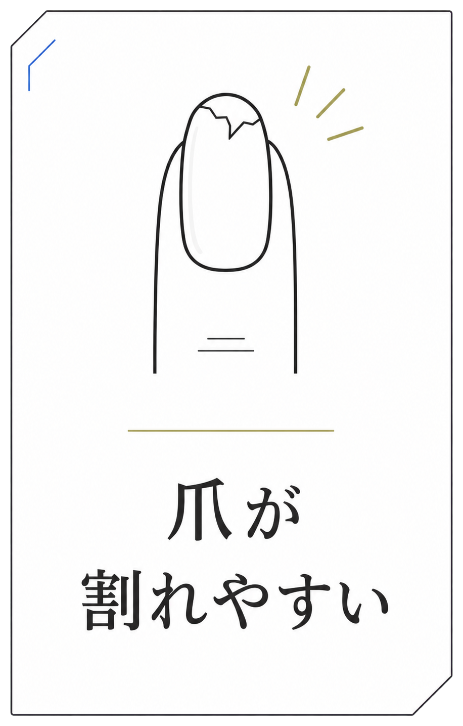 爪が割れやすい